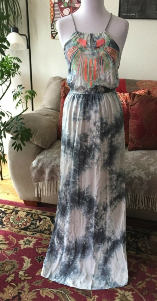 Flying Tomato Boho Tie Dye Maxi Dress Size Large